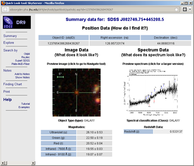 Quick Look view of the host galaxy of supernova 2011V (<a href="http://arxiv.org/abs/1206.5016">Hakobyan et al. 2012</a>). Click on the image to go to the Quick Look tool.